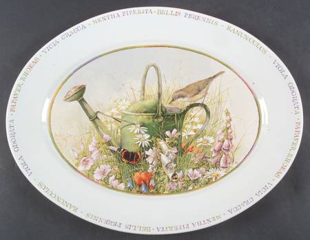 Wildflower Meadow 14" Oval Serving Platter