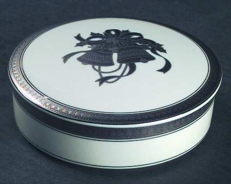 Happy Bells (Platinum) 5" Round Box & Lid