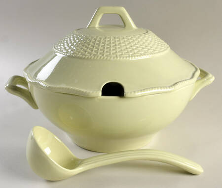 Country Manor Sage Tureen & Lid w/Ladle