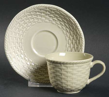 Country Manor Sage Flat Demitasse Cup & Saucer Set