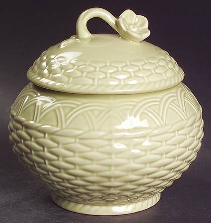 Country Manor Sage Sugar Bowl & Lid