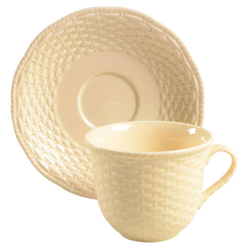Country Manor Saffron Flat Cup & Saucer Set