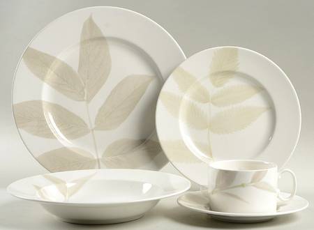 Irish Linen (Leaves) 5 Piece Place Setting
