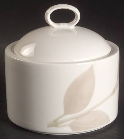 Irish Linen (Leaves) Sugar Bowl & Lid