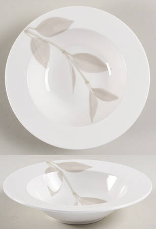 Irish Linen (Leaves) Rim Fruit/Dessert (Sauce) Bowl