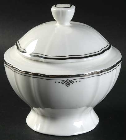 Braemar Platinum Sugar Bowl & Lid