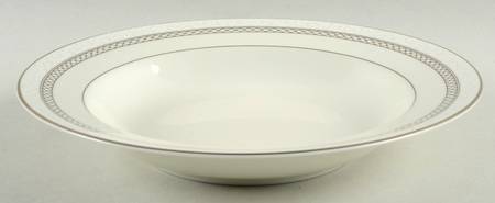 Heirloom Platinum Rim Soup Bowl