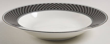Ebony Mosaic Rim Soup Bowl