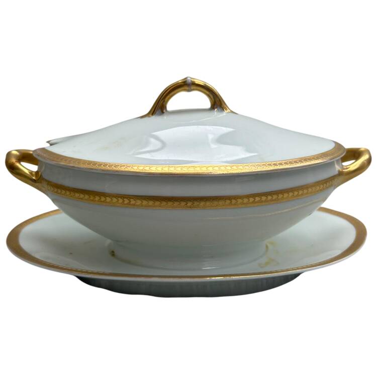 MUE94 Gravy Boat & Lid w/Underplate