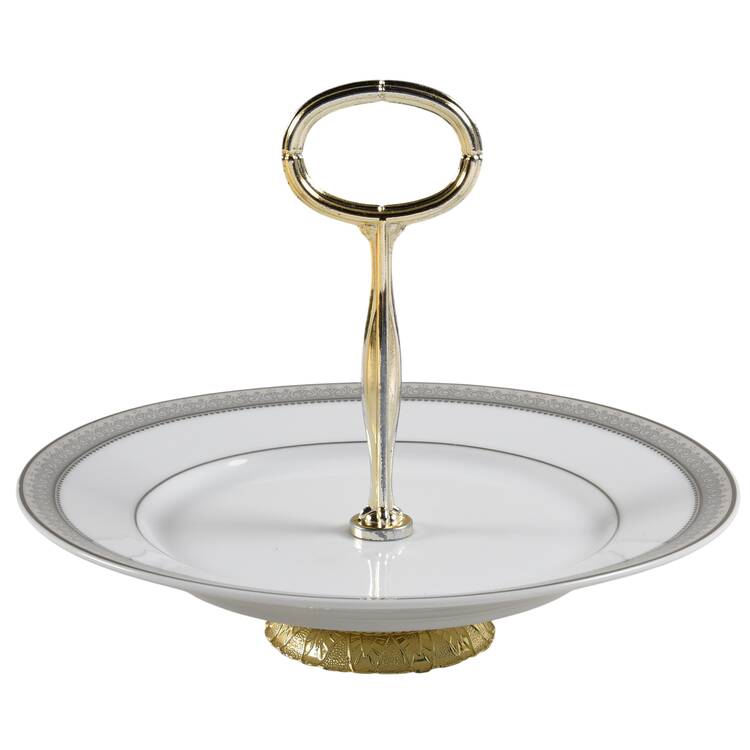 Platinum Crown 6" - 7" Tidbit (from Salad Plate) HC