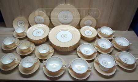 Legacy Cream Footed Cream Soup Bowl & Saucer Set
