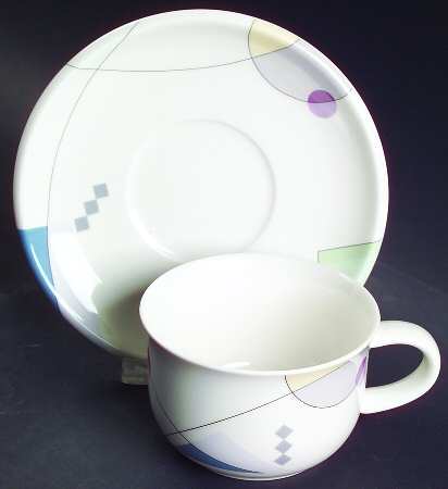 Space Center Flat Cup & Saucer Set