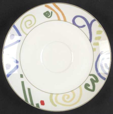 Graffiti Saucer for Breakfast Cup