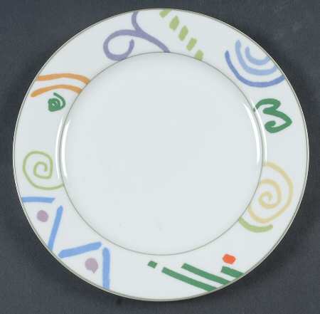 Graffiti Salad Plate