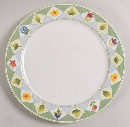 Wood Flowers 12" Chop Plate (Round Platter)