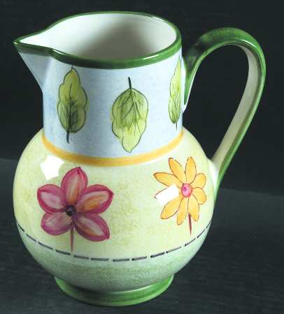 Wood Flowers 56 Oz Pitcher