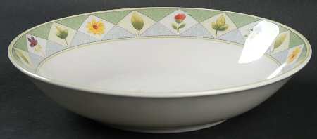 Wood Flowers Coupe Soup Bowl