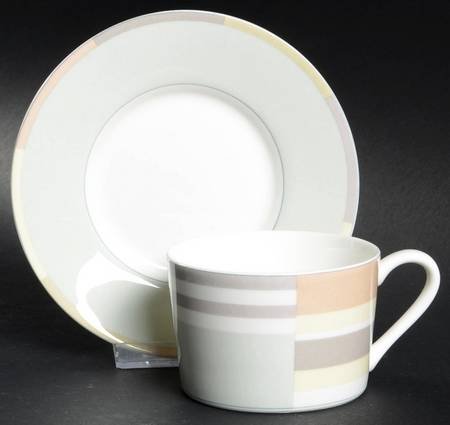 Roulette Flat Cup & Saucer Set