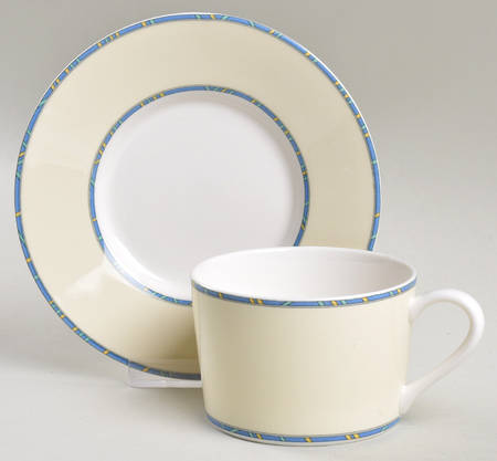 Ultima Ivory Flat Cup & Saucer Set