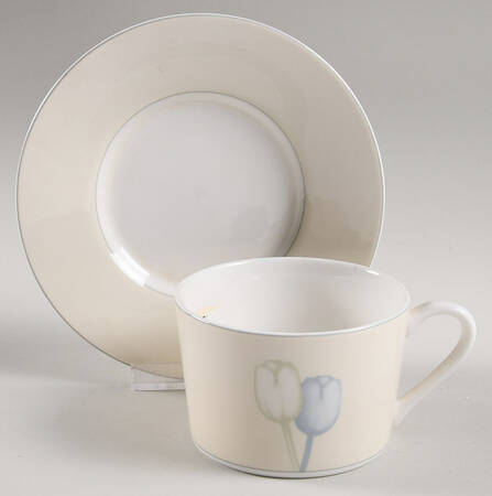 Spring Classic Flat Cup & Saucer Set