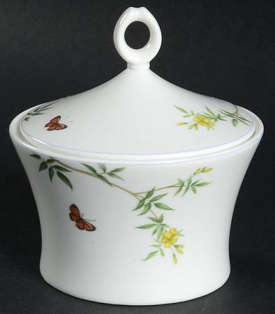Butterfly Fancy Sugar Bowl & Lid