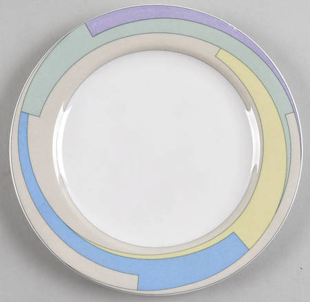 Pastel Wave Salad Plate