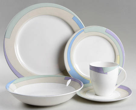 Pastel Wave 5 Piece Place Setting