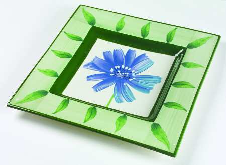 Wild Flowers 15" Square Serving Platter