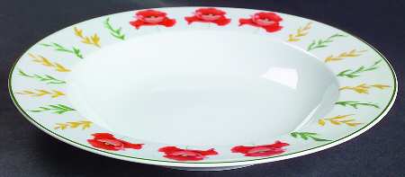 Wild Flowers Large Rim Soup Bowl