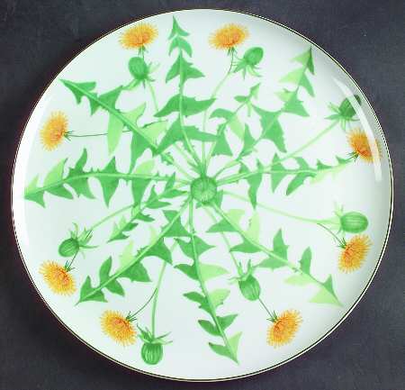 Wild Flowers Cake Plate