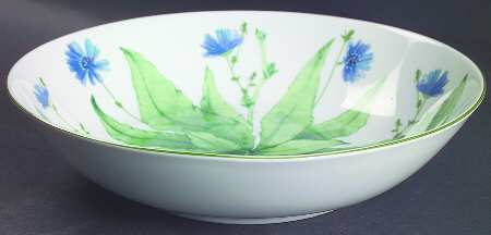 Wild Flowers Shallow Round Vegetable Bowl
