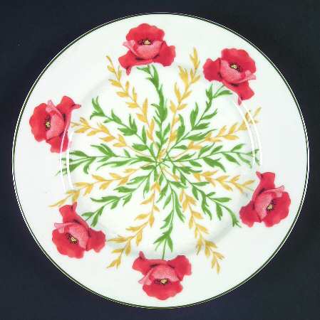 Wild Flowers Salad Plate