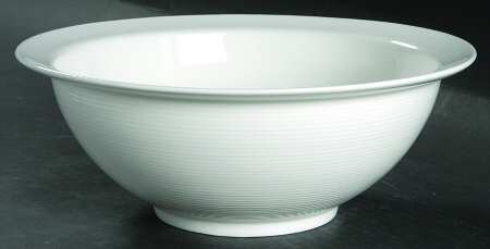 White Garden 9" Round Vegetable Bowl