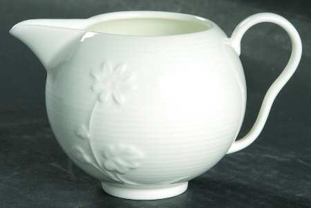 White Garden Creamer
