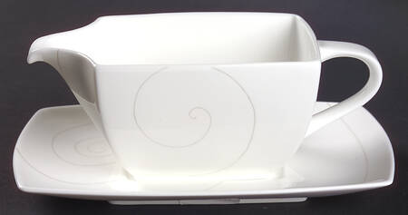 Infinity Silver Gravy Boat & Underplate