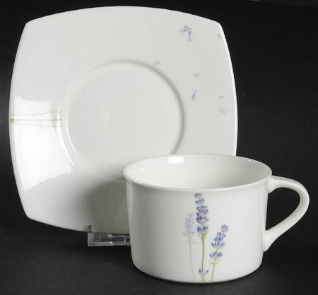 Lavender Lane Flat Cup & Saucer Set