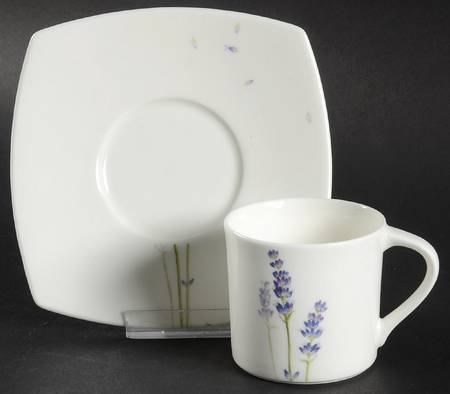 Lavender Lane Flat Demitasse Cup & Saucer Set