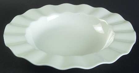 Bridal Veil Large Rim Soup Bowl