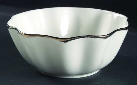 Silver Moire Coupe Cereal Bowl