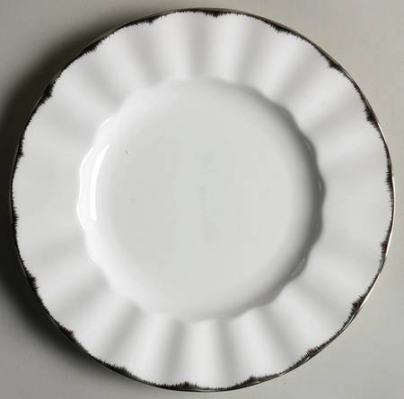 Silver Moire Salad Plate by Mikasa