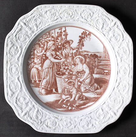 The Four Seasons Square Dessert Plate