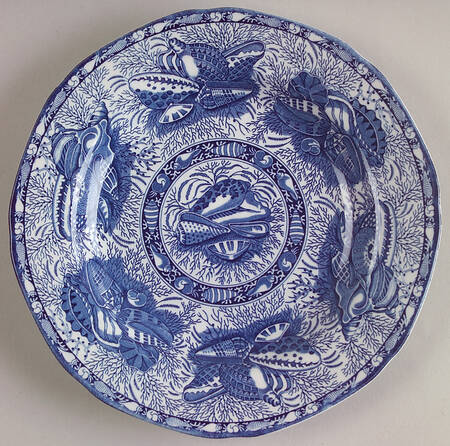 Torquay Blue (Scalloped, No Trim) Bread & Butter Plate