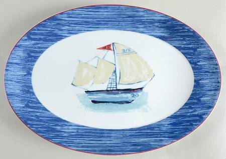 Bar Harbor 15" Oval Serving Platter