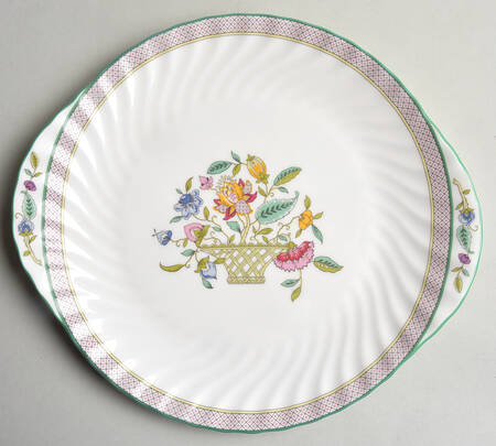 Haddon Hall Trellis Handled Cake Plate