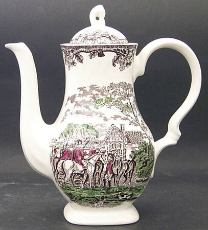 Country Life Brown Multicolor Coffee Pot & Lid