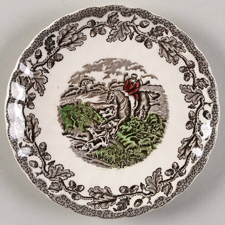 Country Life Brown Multicolor Saucer