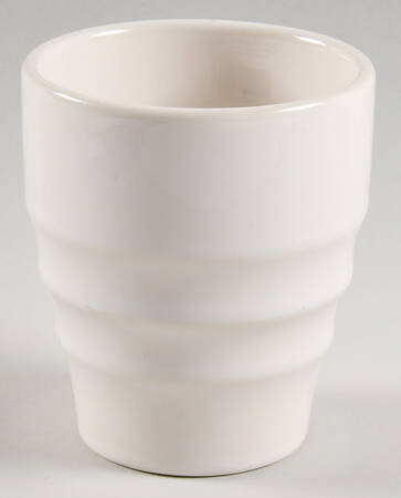 200 Cream (Glossy, Rim) 10 Oz China Tumbler No Wood Handle