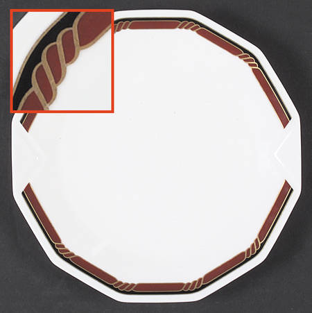 Cordon Burgundy Salad Plate