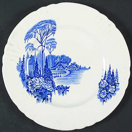 Homeland Blue (Rib, Scalloped) Bread & Butter Plate