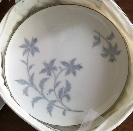 Blue Brocade Bread & Butter Plate